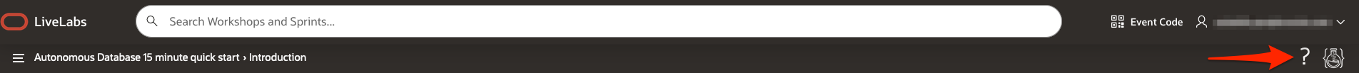 Help button